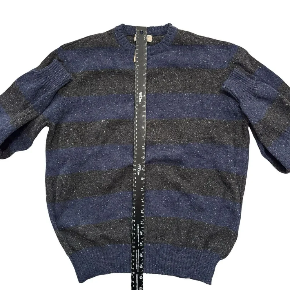 Dockers Crewneck‎ Sweater Blue & Gray Stripe Heather Size Medium